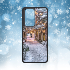 Szupitokok Tél - Havas téli utca - Huawei tok tok és táska