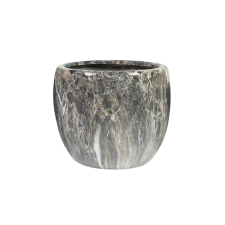 Szürke-barna kerámia virágcserép 24cm kerti tárolás