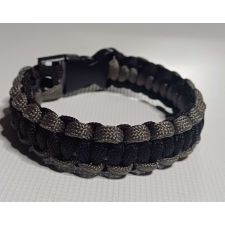 Szürke - fekete paracord karkötő ékszer szett