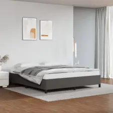  Szürke műbőr ágykeret 180x200 cm ágy és ágykellék