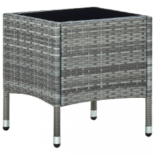  Szürke polyrattan kerti asztal 40 x 40 x 45 cm kerti bútor