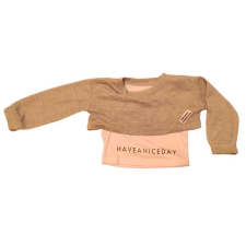  Szürke rövid derekú kislány pulóver (méret: 122) gyerek pulóver, kardigán