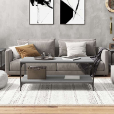Szürke sonoma szerelt fa dohányzóasztal 100 x 50 x 40 cm bútor