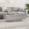  szürke sonoma szerelt fa dohányzóasztal 100x49,5x31 cm
