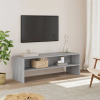  Szürke sonoma színű szerelt fa TV-szekrény 120 x 40 x 40 cm