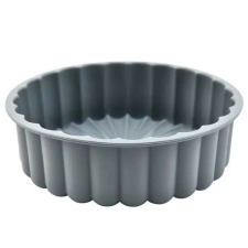Szürke szilikon sütőforma, kerek, perforált, 20 cm, tapadásmentes sütés és főzés