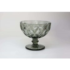  Szürke üveg fagylaltos csésze 300ml 6db bögrék, csészék