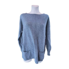  Szürke zsebes női pulóver (méret: XL)
