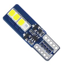 T10 led színváltós fehér és kék 8smd DC12V autó tuning
