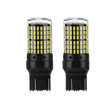  T20 led izzó 144 smd CANBUS 2DB fehér DC12-24 7443 autó tuning