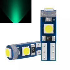 T5 led izzó 3 smd CANBUS zöld DC12V autó tuning