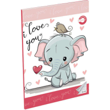  T-Creatív 2. osztályos vonalas füzet - 16-32 - elefántos füzet