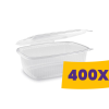 T-depo Egybefedeles doboz - mikrózható szögletes PP 1000ml (Karton - 400 db)