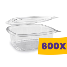T-depo Egybefedeles doboz - szögletes PET 1000ml (Karton - 600 db) papírárú, csomagoló és tárolóeszköz