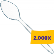 T-depo Kanál újrahasználható víztiszta - PS (Karton - 2000 db) papírárú, csomagoló és tárolóeszköz