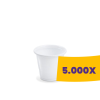 T-depo Műanyag pohár fehér - PP 100ml (Karton - 5000 db)
