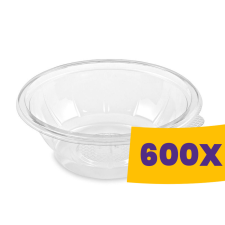 T-depo Műanyag salátás tál átlátszó - PET 600ml (Karton - 600 db) papírárú, csomagoló és tárolóeszköz