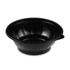 T-depo Műanyag salátás tál fekete - PET 600ml