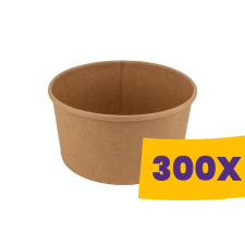 T-depo Papír salátás tál natúr - 165mm 1000ml (Karton - 300 db) papírárú, csomagoló és tárolóeszköz