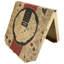 T-depo Pizzadoboz Jó étvágyat mintás - natúr hatszögletű 32cm papírárú, csomagoló és tárolóeszköz