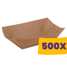 T-depo StreetFood papír csónak 24x16x5,7cm 1200ml (Karton - 500 db) papírárú, csomagoló és tárolóeszköz