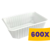 T-depo Varia tál fehér - PP 1000ml (Karton - 600 db)