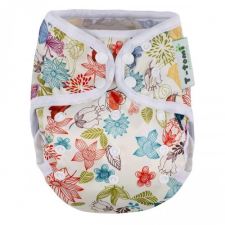 T-tomi mosható pelenka külső, Színes virágok mosható pelenka