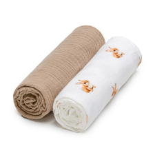 T-tomi prémium minőségű BIO muszlin textil pelenka, Nyuszi, 2db mosható pelenka