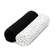 T-tomi prémium minőségű BIO muszlin textil pelenka, Pöttyök, 2db mosható pelenka