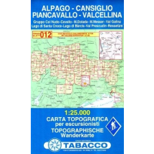 Tabacco 012. Cansiglio - Alpago - Piancavallo - Val Cellina turista térkép Tabacco 1: 25 000 térkép