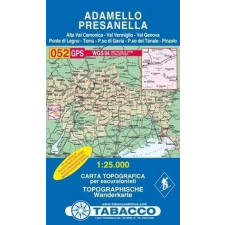 Tabacco 052. Adamello turista térkép Tabacco 1: 25 000 térkép