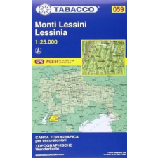 Tabacco 059. Monte Lessini turista térkép Tabacco 1: 25 000 térkép