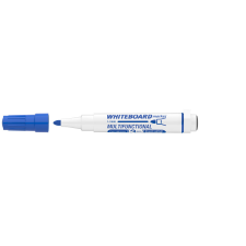 Táblamarker 3mm, mágneses, táblatörlővel multifunkciós Ico MARKERASER kék filctoll, marker
