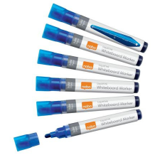  Táblamarker, kúpos hegyű, 1-3 mm, NOBO, kék filctoll, marker