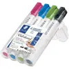 Táblamarker Staedtler Lumocolor kerek 4 db-os klt. (pink, világoskék, világoszöld, fekete)