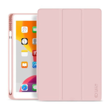 Tablettok iPad 2019 10.2 (iPad 7) - pink smart case, ceruza tartóval tablet tok