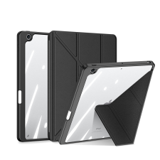  Tablettok iPad 2020 10.2 (iPad 8) - DUX DUCIS Magi fekete ütésálló tok, ceruzatartóval tablet tok