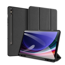  Tablettok Samsung Galaxy Tab S9 FE 10,9 coll (SM-X510, SM-X516) - DUX DUCIS DOMO fekete smart case ceruza tartóval tablet tok