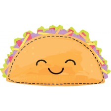 Taco Fólia lufi 83 cm party kellék