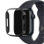 Tactical Apple Watch 8-9 (45mm), Műanyag védőkeret, közepesen ütésálló, kevlár borítás, szíj nélkül, karbon minta, Tactical Zulu Aramid, fekete