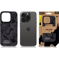 Tactical Camo Troop Apple iPhone 15 Pro hátlap tok, fekete (8596311220982) tok és táska