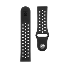 Tactical Double kiegészítő szilikon karpánt 22mm, fekete okosóra kellék
