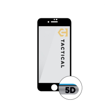 Tactical Glass Shield 5D Apple iPhone 7/8/SE2020/SE2022 kijelzővédő üvegfólia, fekete mobiltelefon kellék