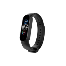 Tactical kiegészítő szilikon karpánt Xiaomi Mi Band 5, fekete ([]) okosóra kellék