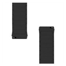 Tactical MagBand 22mm mágneses szilikon szíj, fekete okosóra kellék