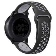 Tactical Samsung Galaxy Watch3 Szilikon szíj 22 mm - Fekete/Szürke okosóra kellék