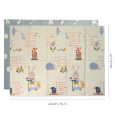 TAF TOYS játszószõnyeg szivacs Urban Garden Foam mat 200x150 cm 13085 játszószőnyeg
