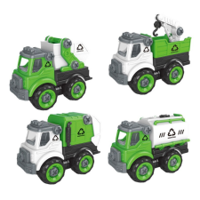  Takarítóautó csavarozható 11cm autópálya és játékautó