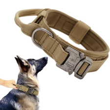  Taktikai kisállat kiképző nyakörv-XL - Khaki nyakörv, póráz, hám kutyáknak