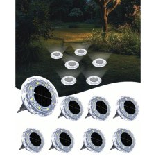  Talajba süllyeszthető napelemes LED lámpa – 8db hidegfehér 61825230 kültéri világítás